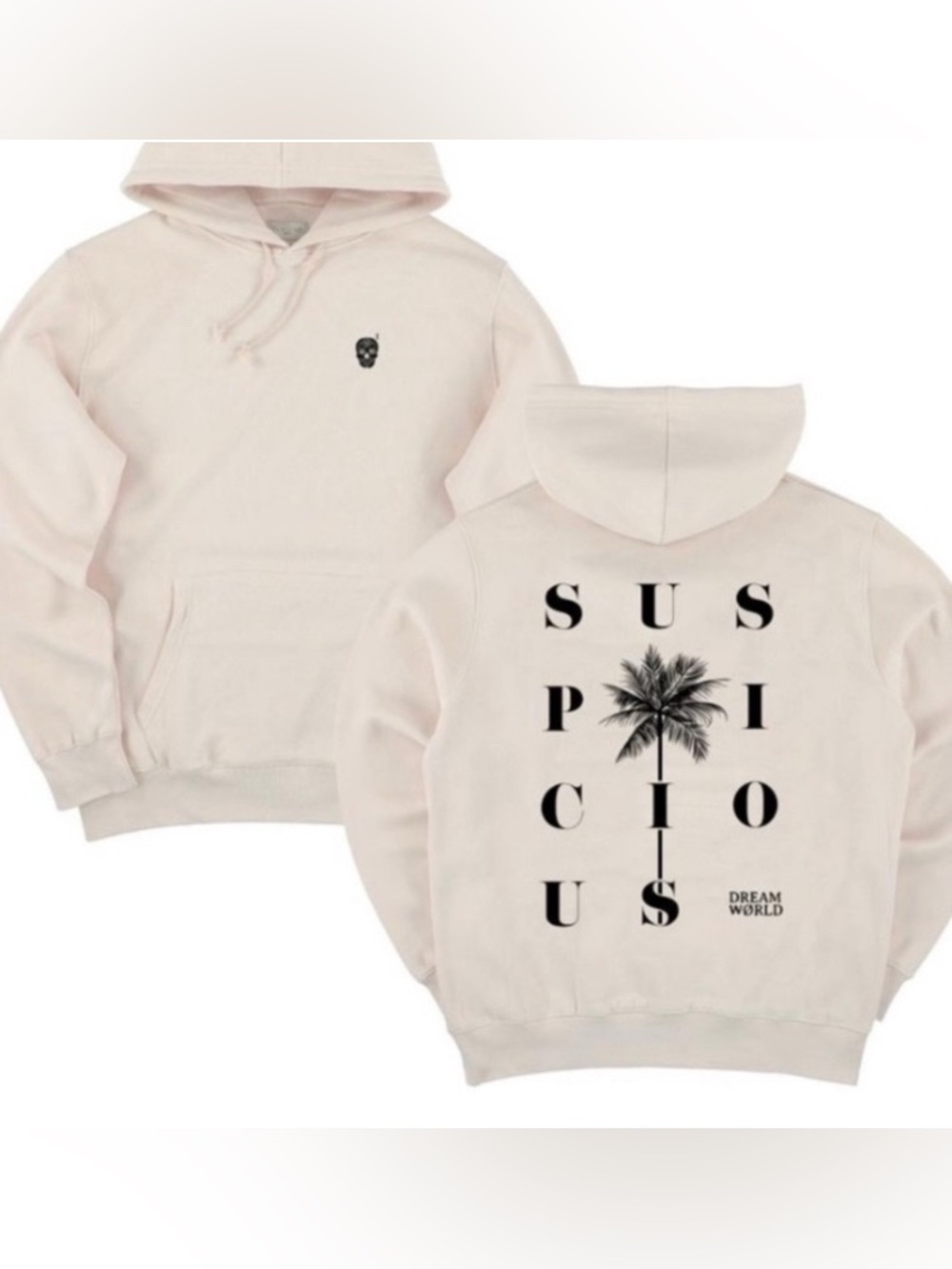 NWT Suspicious Antwerp x Jay Alvarrez “Dream World 1” Sand Hoodie Size XXL